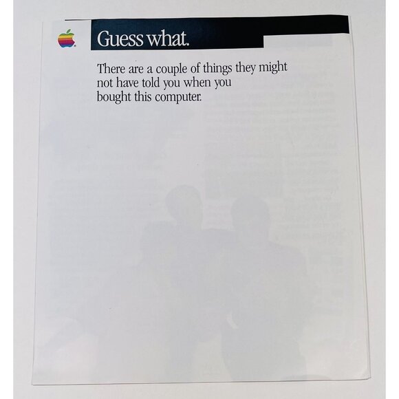 VTG 1986 Apple II Setting Up Your Apple IIGS Computer OWNER'S MANUAL & Paperwork - Picture 4 of 8